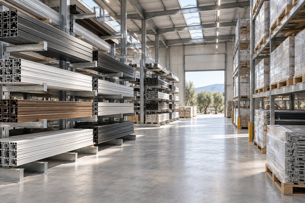 Profile racking in the distribution warehouse